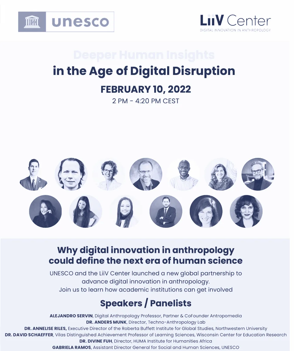 Poster del panel UNESCO × LiiV Center